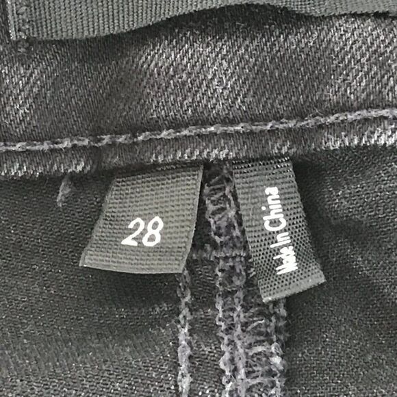 PAIGE Margot Ankle Skinny Jeans Size 28 Sweetheart Waistband Total Eclipse Black - Picture 13 of 16